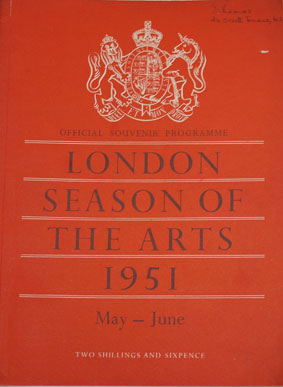 1951 Festival of Britain souvenir book