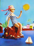 Raymond Peynet 1960's postcard