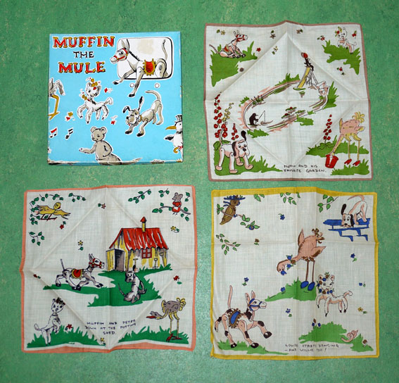 original muffin the mule hankies