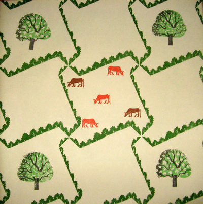 Edward Bawden original wallpaper sheet