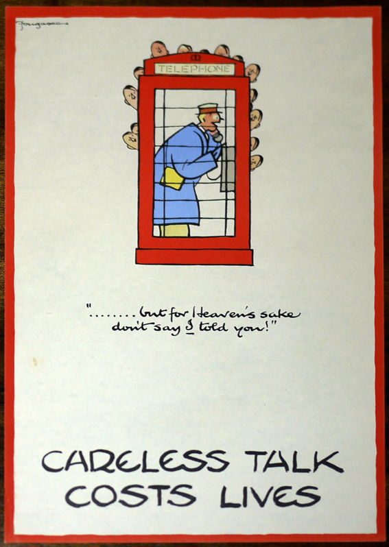 original Fougasse Careless Talks poster