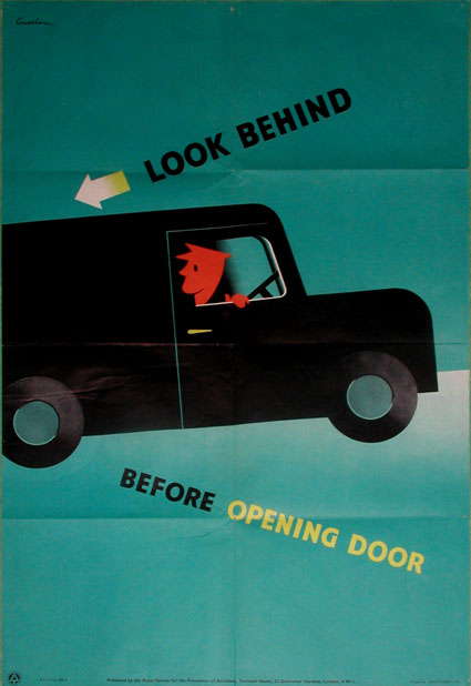 Leonard Cusden RoSpa safe motoring poster