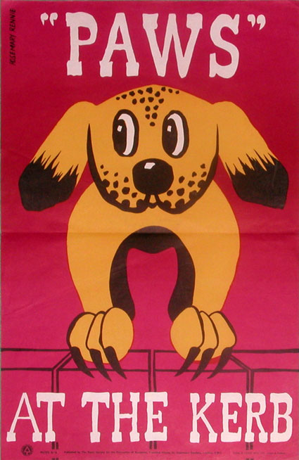 original road safety poster by Rosemary Rennie