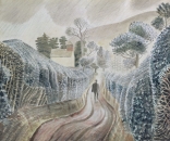 Ravilious giclee print wet afternoon