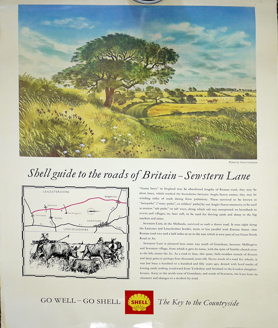 Shell landscape posters 1950's