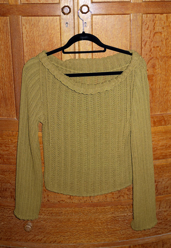 Mary Farrin olive jumper