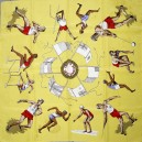 1958 Empire Games souvenir scarf, synthetic