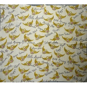 rare 1940s propaganda scarf, US 8th Army by Jacqmar