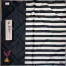BARBIE doll souvenir black & white stripe cotton scarf, in original box