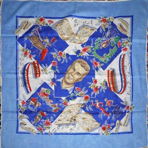 Luis Mariano, Cantor de la Popularidad Spanish souvenir scarf, cotton