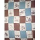THIRKELL 1940s patriotic British souvenir scarf, rayon