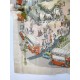 JACQMAR 1940s silk scarf Trafalgar Square, London souvenir