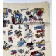 early 1950s silk scarf French mariners, naval