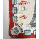 souvenir 1950s Paris silk scarf, eiffel tower