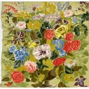 Jacqmar 1940s floral display, silk, with Saks 5th Ave label